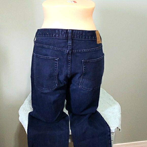 American Eagle Dark Wash Slim & Straight Jeans 34 - Picture 11 of 16